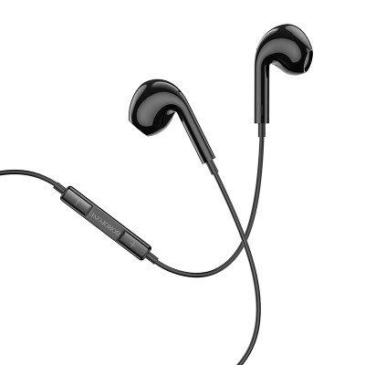 Наушники Borofone BM30 Max Acoustic wire control earphones with mic [black]
