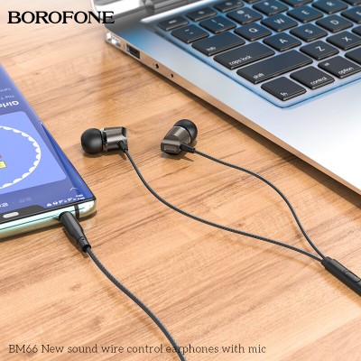 Наушники Borofone BM66 New sound [metal gray]