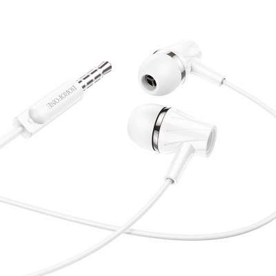 Наушники Borofone BM69 Universal earphones with microphone [white]