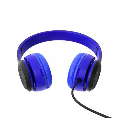 Наушники Borofone BO5 Star sound wired headphones, blue