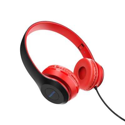 Наушники Borofone BO5 Star sound wired headphones, red