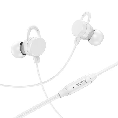 Наушники Hoco M103 Rhyme universal earphones with microphone [white]