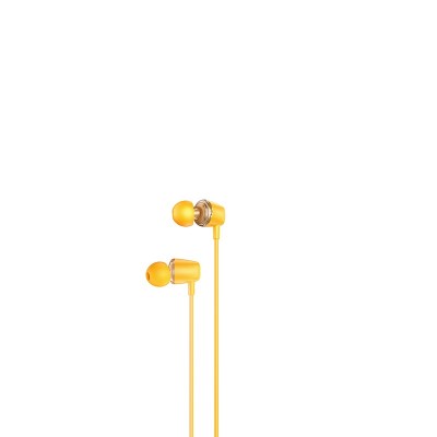 Наушники Hoco M107 Discoverer universal earphones with mic [yellow]