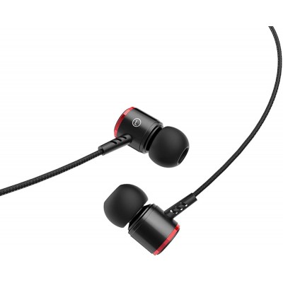 Наушники Hoco M42 Ice rhyme wire control earphones with mic [black]