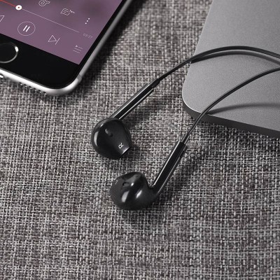 Наушники Hoco M55 Memory sound wire control earphones with mic [black]
