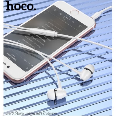 Наушники Hoco M76 Maya universal earphones [white]