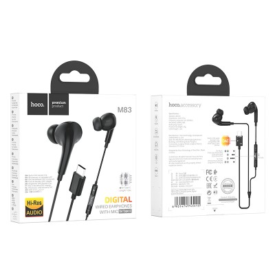 Наушники Hoco M83 Type-C Original series digital earphones [black] 