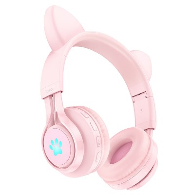 Наушники Hoco W39 Cat ear kids BT headphones [pink]
