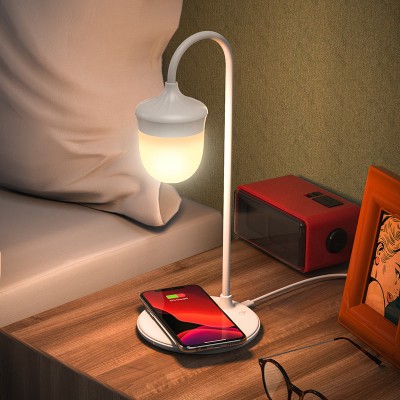 Лампа Borofone BQ8 Star whisper night light wireless charger [white]