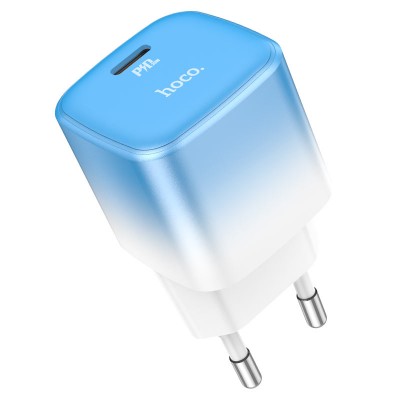 Зарядное устройство Hoco C101A single port PD20W charger(EU) [Ice blue]