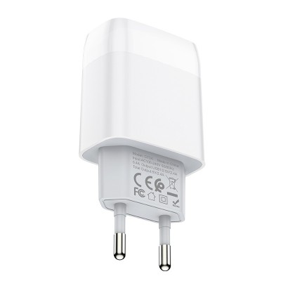 Зарядное устройство Hoco C73A Glorious dual port charger (EU) [white]