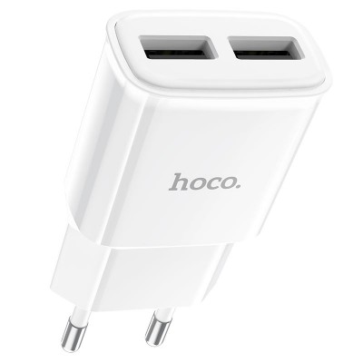 Зарядное устройство Hoco C88A Star round dual port charger (EU) [White] 