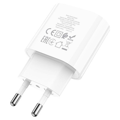 Зарядное устройство Hoco C94A Metro single port PD20W charger (EU) [white]