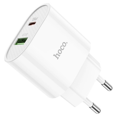 Зарядное устройство Hoco C95A Lineal PD20W+QC3.0 Carger (EU) [white]