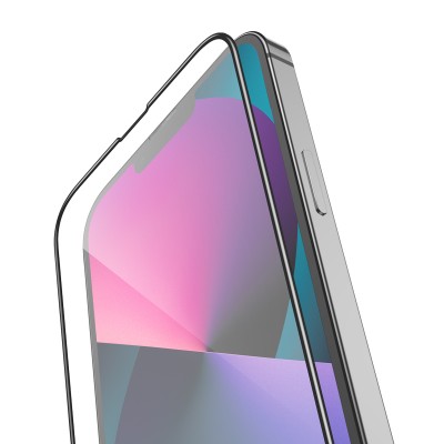 Защитное стекло iPhone 13 Pro Max Hoco A12 Plus Nano 3D edges protection [black]