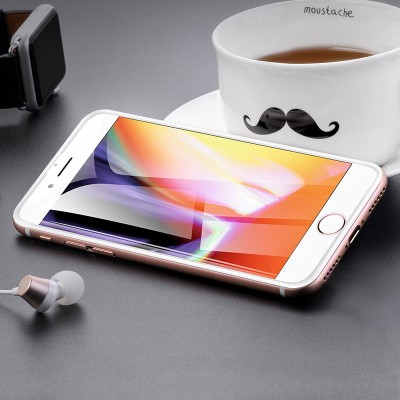 Защитное стекло iPhone 7 Plus/8 Plus Hoco A12 Nano 3D full screen edges protection [white]