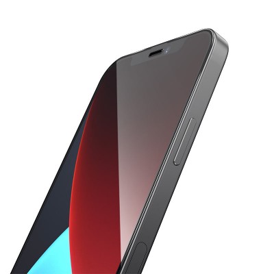 Защитное стекло iPhone 12/12 Pro Hoco A19 Shatterproof ultra-fine edge [black]