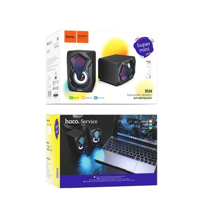 Колонки Hoco DS30 Subwoofer desktop game glaring speaker [black]