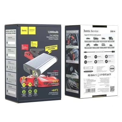 Hoco DB14 Car lighting emergency start power supply (12000mAh) [silver]