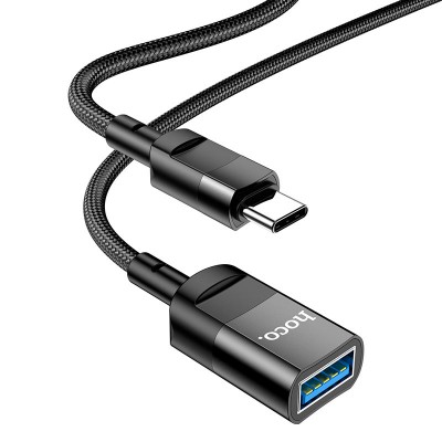 Кабель Hoco U107 Type-C male to USB female USB 3.0 [black]