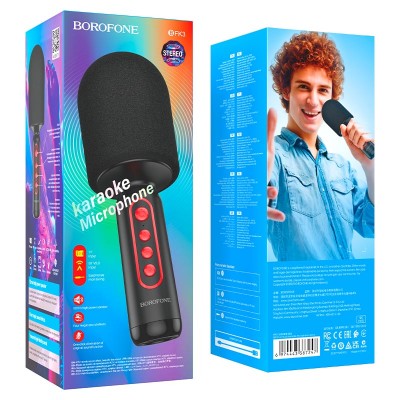 Караоке микрофон Borofone BFK3 Fun music karaoke microphone [black]