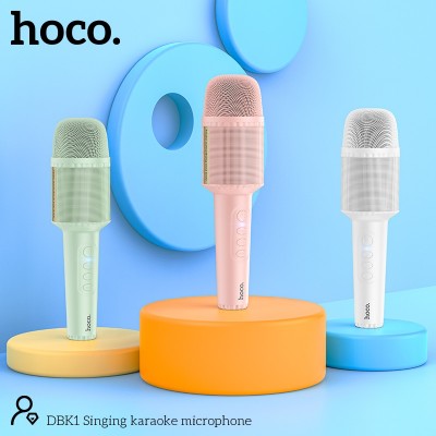 Караоке микрофон Hoco DBK1 Singing karaoke microphone [white]