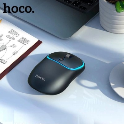 Мышка Hoco DI47 Cool light fluorescent rechargeable mouse [black]