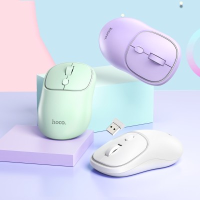 Мышка Hoco GM25 Royal wireless mouse [space white]