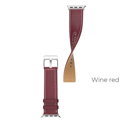 Ремешок Hoco WB04 Duke series Apple Watch 1/2/3/4 (44mm), wine red